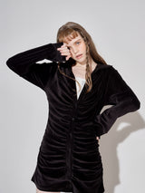 ベルベットシャーリングワンピース / VELVET SHIRRING ONE-PIECE