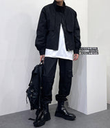 ワックス コーテッド クロップド ボンバージャケット / OWN Wax Coated Cropped Bomber Jacket (3 colors)