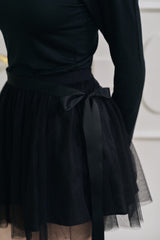 Ballerina Tutu Ribbon Skirt - Black