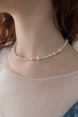 スプリングワルツパールサージカルネックレス/Spring waltz pearl surgical necklace