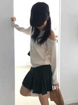 ベランゴールデンプリーツミニスカート