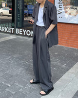 OW ツーボタン半袖ジャケット / OW Two Button Short-Sleeved Jacket (Set - Up / 3 colors)