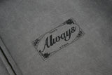オールウェイズジップアップフーディ / ALWAYS ZIP-UP HOODIE(CHARCOAL PIGMENT-DYED)