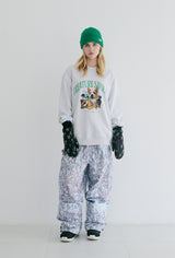 ラッキージャングルクルーネック / BSR2223FWPO068 LUCKY JUNGLE CREWNECK HEATHER GREY