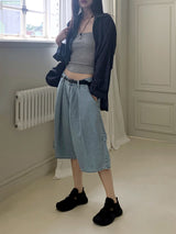 Contw Vintage Linen Boxy Check Shirt