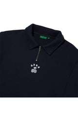 Cherry Bear Half Zipup Crewneck_Navy (6684835414134)