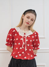 heart shirring blouse (6688674152566)