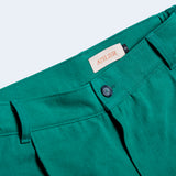 ワイドフィットワンタックパンツ/DAMP WIDE FIT ONE TUCK PANTS_GREEN