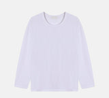 ASCLO Uネックシルケット長袖Tシャツ(4color)