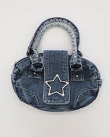 Luckett Y2K Kitsch Star Belt Denim Mini Shoulder Bag