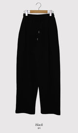 Cotton Pintuck Wide Banding Pants (3color)
