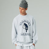 アーチプリンティングスウェット/ARCH PRINTING SWEAT SHIRT-WHITE MELANGE