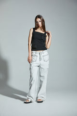 ベルトスリーブレストップ / BELT SLEEVELESS TOP