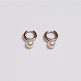 フープパールピアス / hoop pearl earring