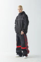 ラウンドラインフーデッドジャケット/BSR2223FWJK045 ROUND LINE HOODED JACKET BLACK