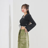 Xクロップカーディガン / (9101) X crop cardigan