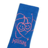 ドゥードゥルチェリープラネットグラフィックソックス／DOODLE CHERRY PLANET GRAPHIC SOCKS [BLUE]