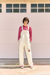 KIRSH X MISAKI KAWAI HAND DRAWING OVERALL PANTS [IVORY]