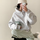 [Bellide made/fleece-lined wool] Berrygood fleece-lined wool embroidery hoodie