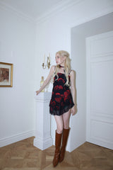 ローズスカーフトップス/ROSE SCARF TOP[red]
