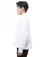 ハイネッククロップシャツ-WHITE （送料込）- WooStore