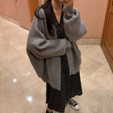 [BELLIDE MADE] Granma loose fit knit cardigan