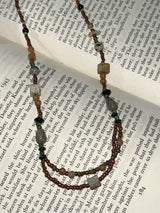 Scal Vintage Layered Beads Jewelry Necklace