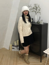 レスリータートルネックニット