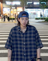 Bibi Summer Linen Check Shirt