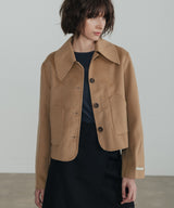 Handmade wool short coat_beige