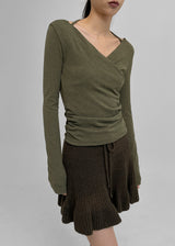 [MADE] Belan Wrap String Long Sleeve T-shirt