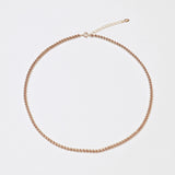シルバーボールネックレス / silver ball necklace (yellow gold plated / platinum gold plated)
