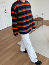 Angora color mix knit