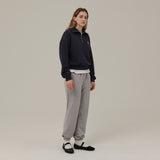スモールロゴハーフジップアップスウェットシャツ / SMALL LOGO HALF ZIPUP SWEATSHIRT_NAVY