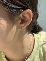 [92.5silver] グライズキュービックピアス