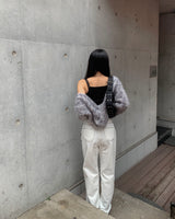レインボーボレロカーディガン