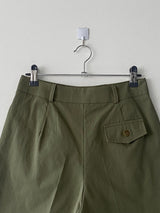 ロールアップピンタックミニパンツ