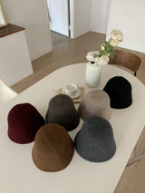 ASCLO Wool Simple Bucket Hat (6color)
