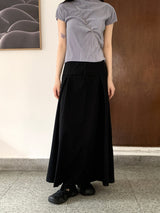 フィッションツーウェイプリーツロングスカート / Fiction two-way pleated long skirt