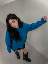 (UNISEX)ウィンター ハンドメイドヘビーウールニット