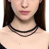 エッセンシャルNO.4ブラックパールネックレス925シルバー