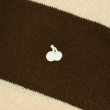 UNI MONO CHERRY COLLAR KNIT [BROWN]