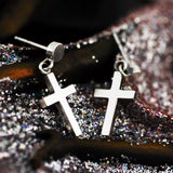 ナイーブクロスD-1シルバーイヤリング / Naive Cross-D1 silver earring (4593039802486)