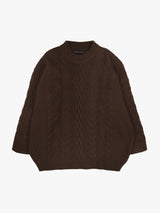 ROUND CABLE SWEATER