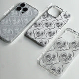 ポピー スマホケース/White Poppy (Galaxy) Jelly Case