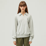 NAPA VALLY COLLAR HALF ZIP UP (GREY) (6604038930550)