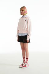 チェリーオープンカラースウェットシャツ / CHERRY OPEN COLLAR SWEATSHIRT [SALMON]