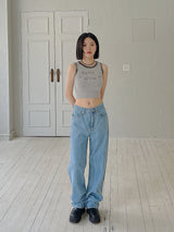 ラブラブクロップスリーブレス / Love Love Crop Sleeveless (2color)