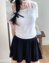 プリンセスホルターリボンチョーカーショートスリーブ / Princess Halter Ribbon Choker Short Sleeve
