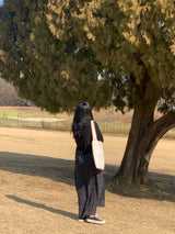 メープルスリムカーディガンノースリーブセット / Maple Slim Cardigan Sleeveless Set (3 colors)